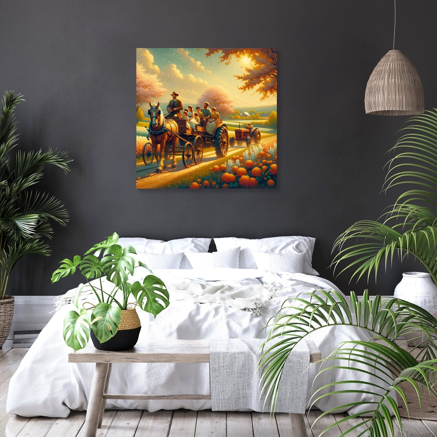 Springtime Family Journey Canvas
