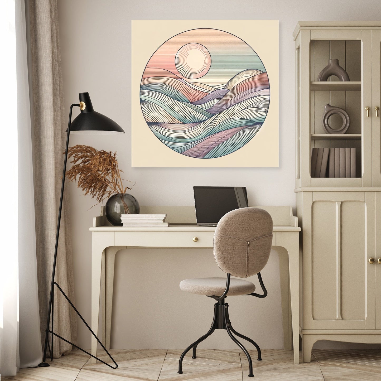 Pastel Serenity Canvas