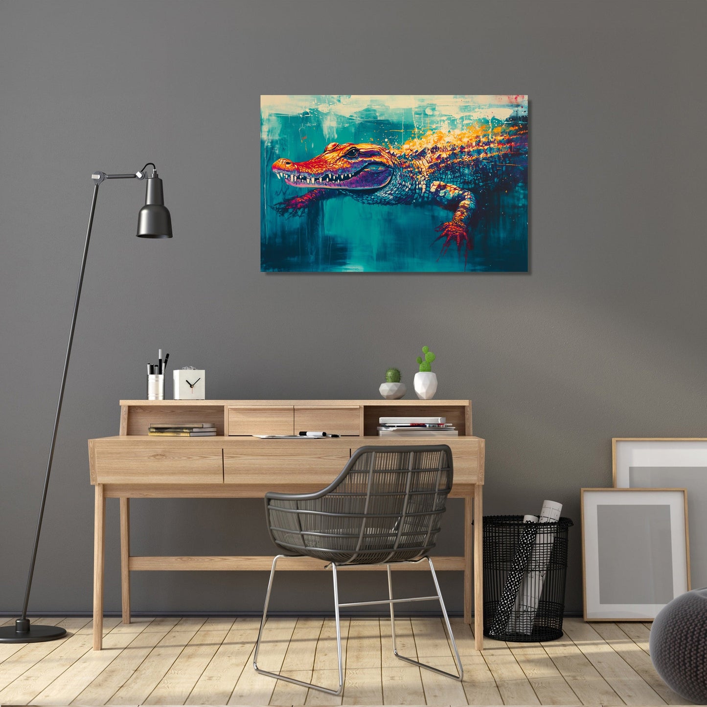 Crocodile Jungle Canvas