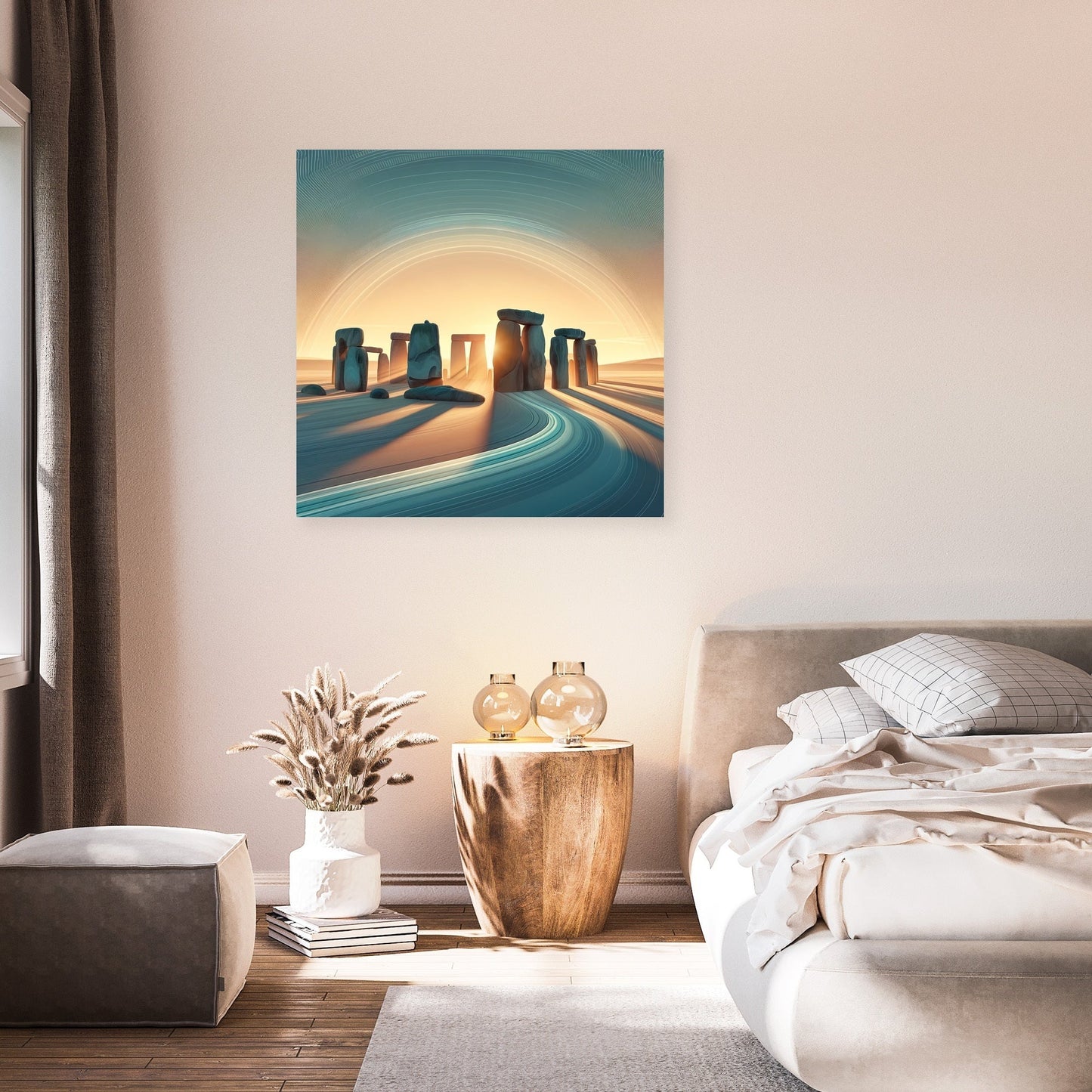 Futuristic Stonehenge Canvas