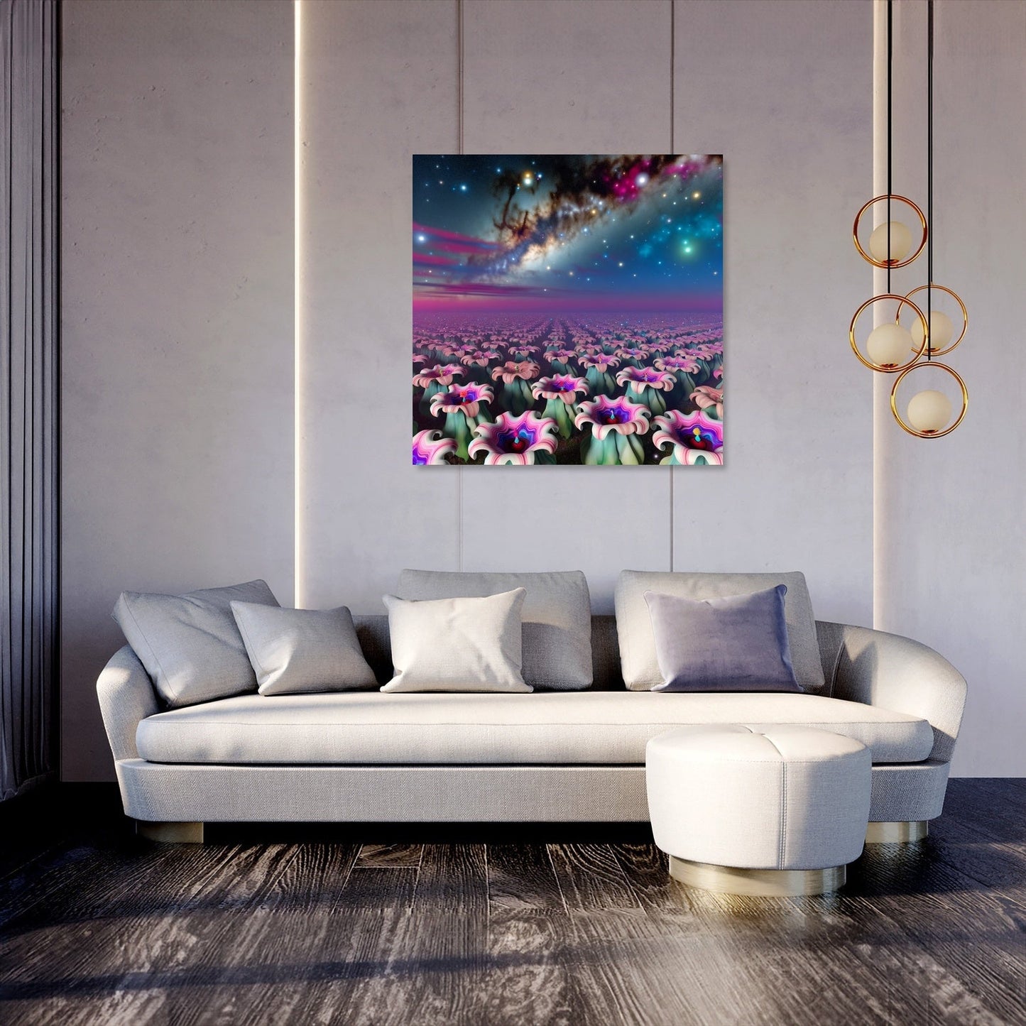 Nebula Bloom Canvas