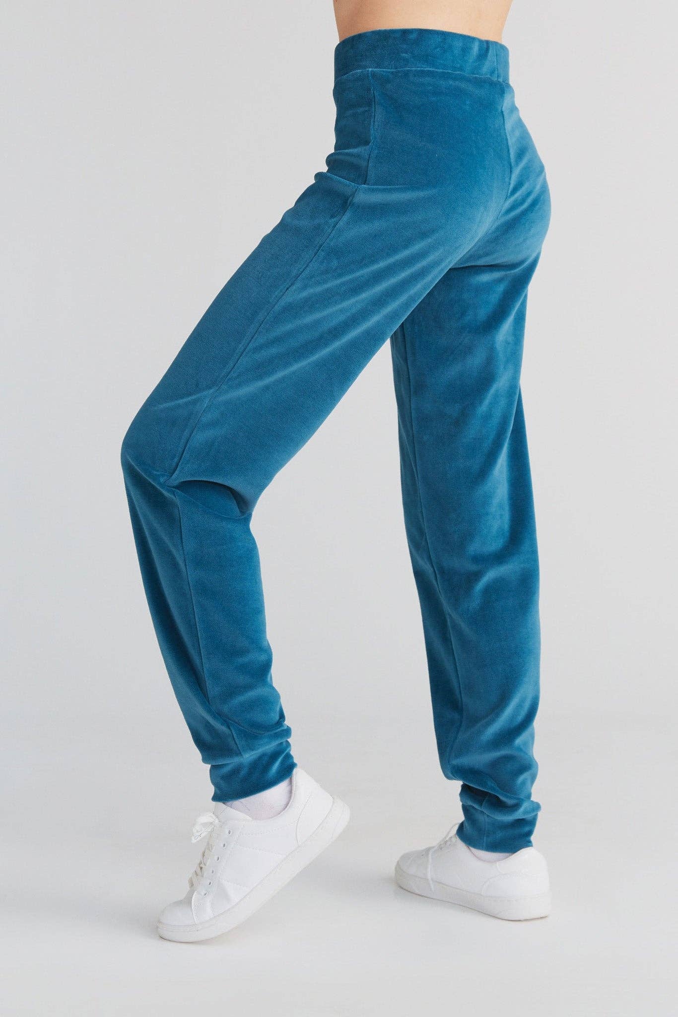 Organic Soft Fleece Cuffed Sweatpants: Womens