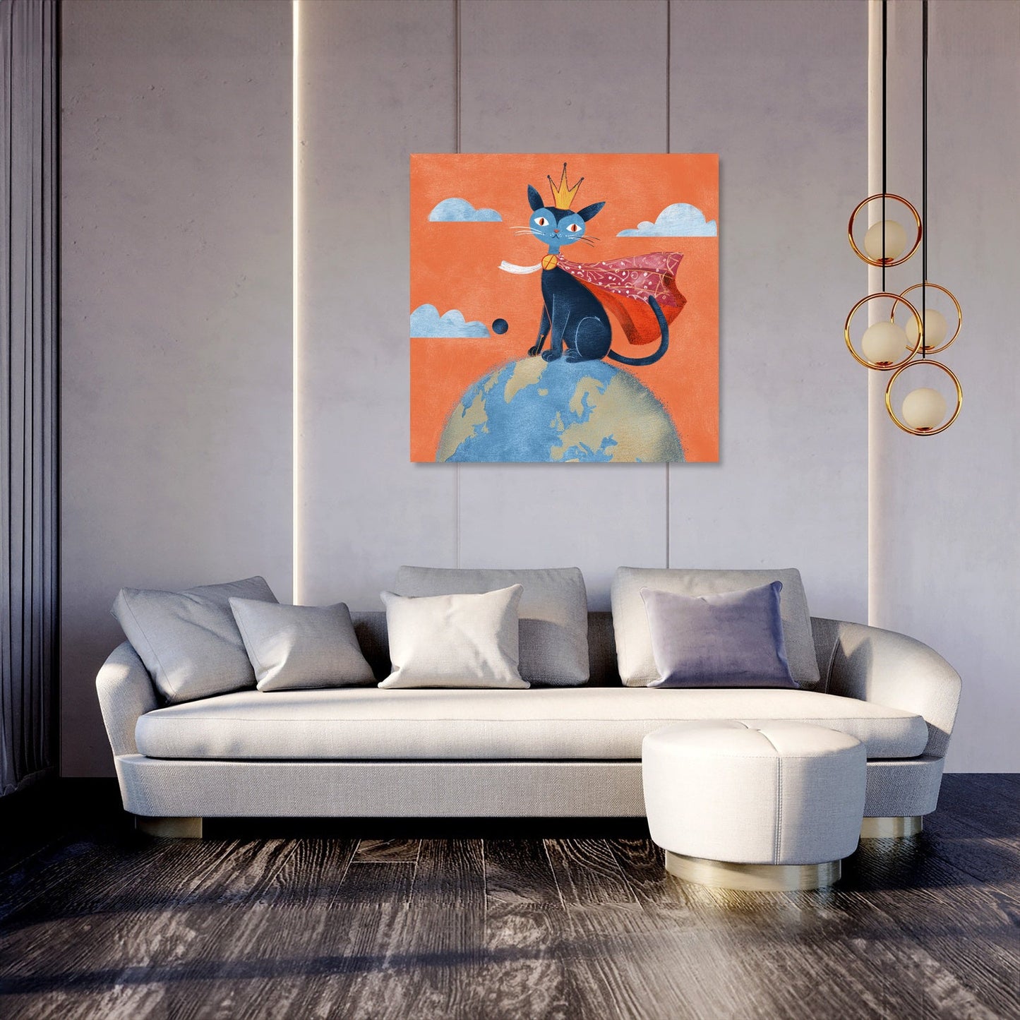 Majestic Cat Royalty Canvas