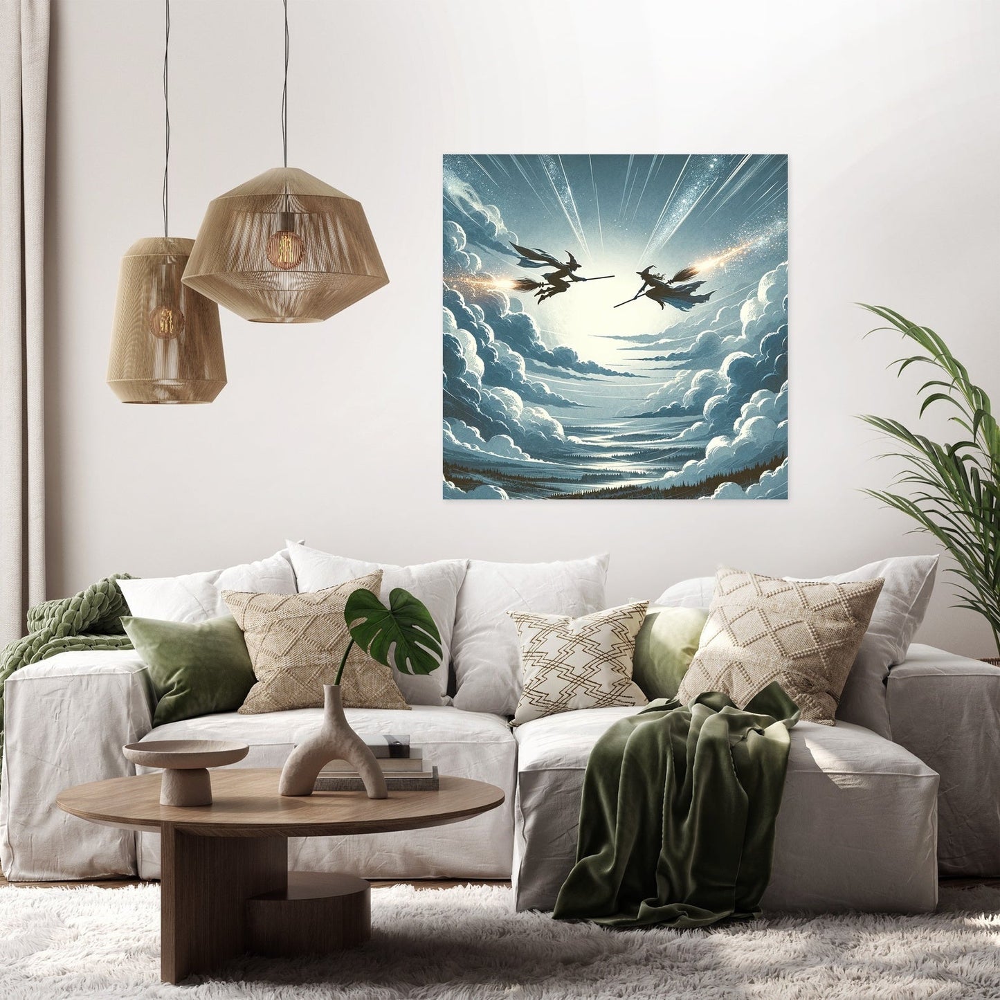 Aerial Duel Canvas