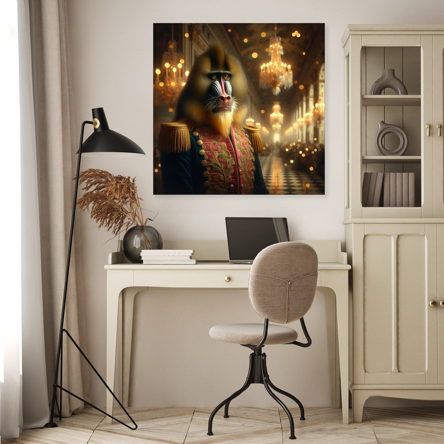Regal Mandrill Majesty Canvas