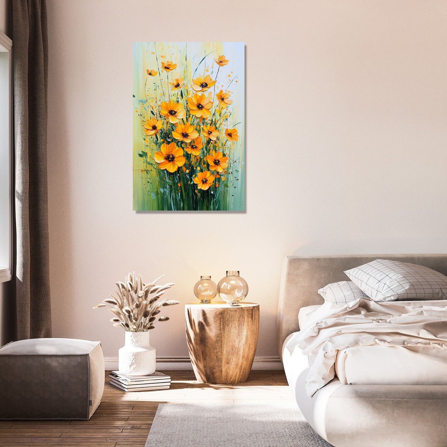 Marigold Flourish Canvas