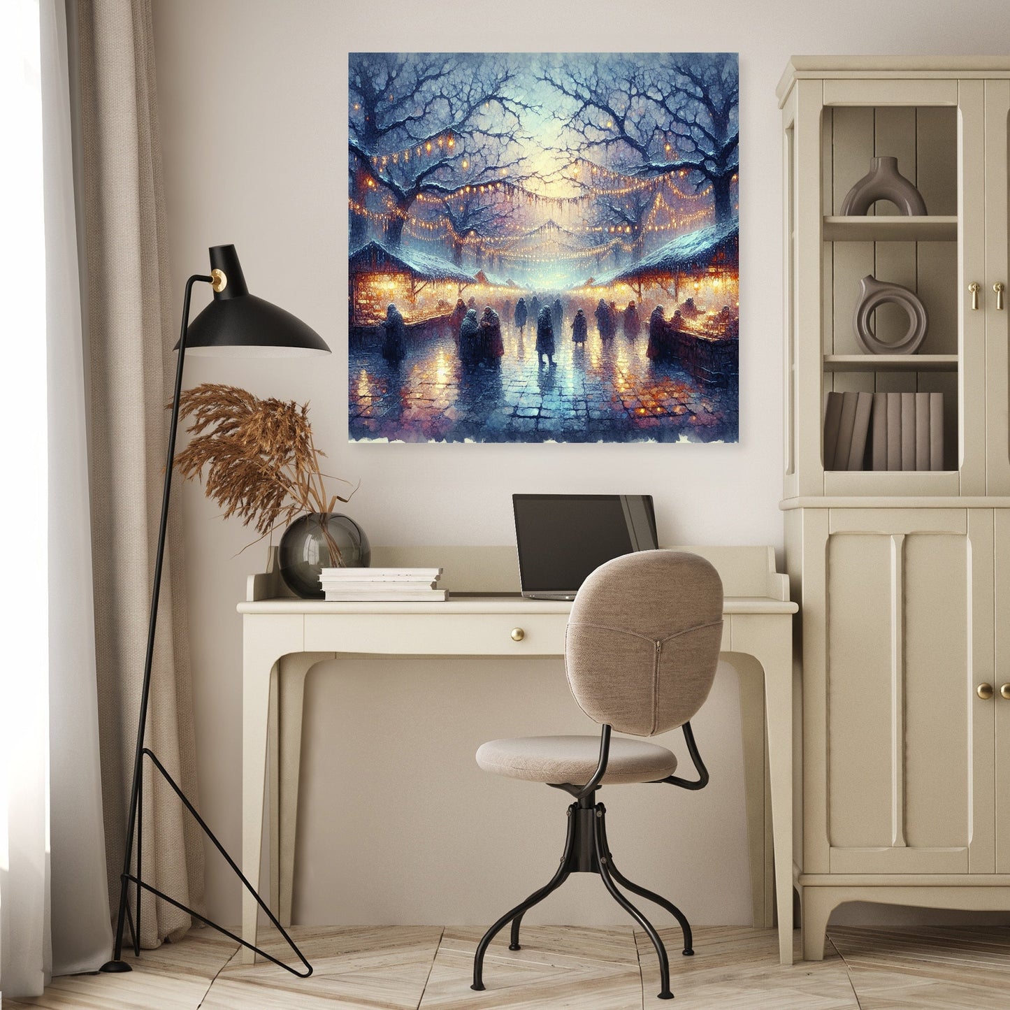 Chilly Evening Festivity Canvas