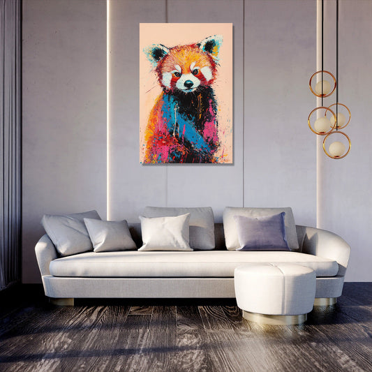 Red Panda Harmony Canvas