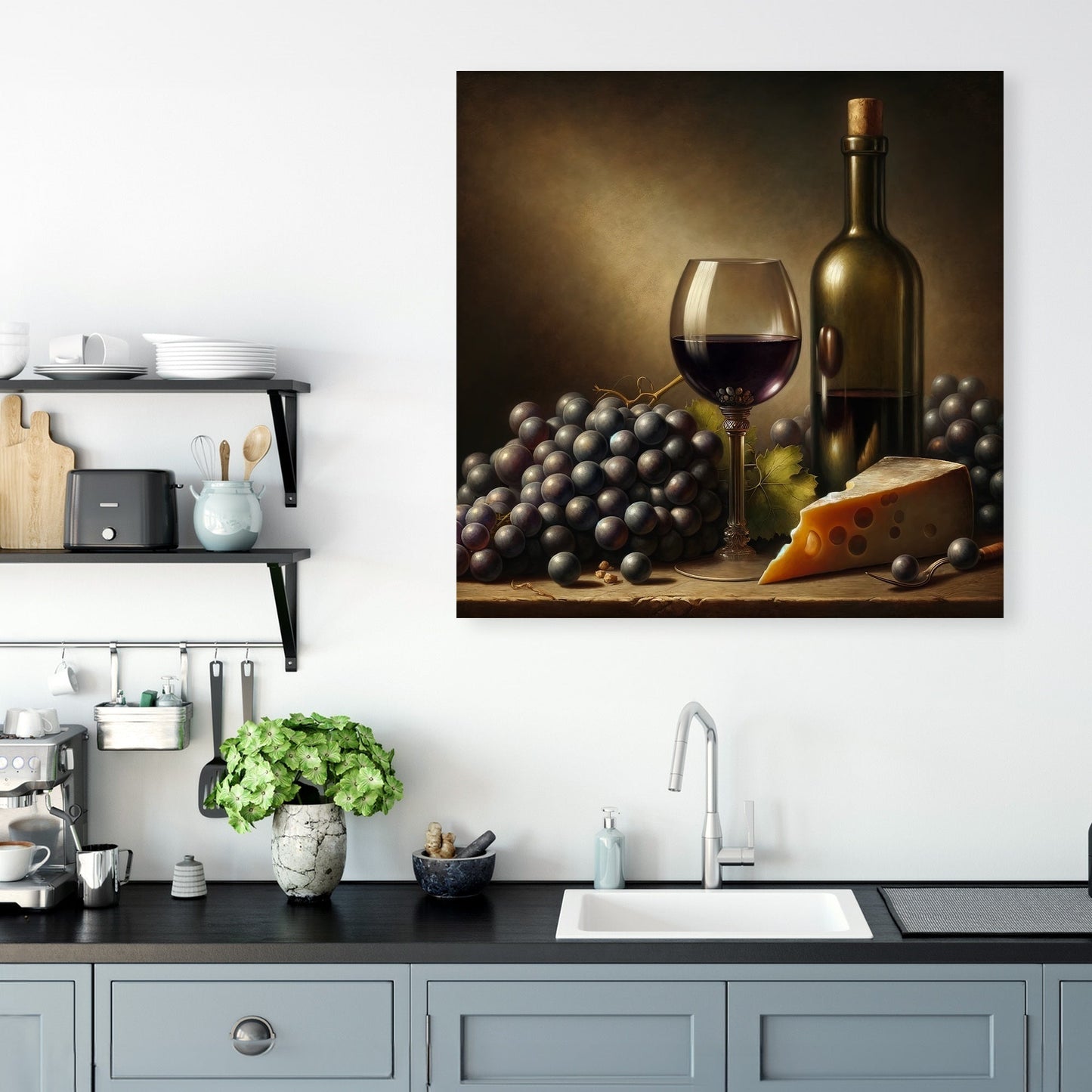 Vintage Vino Canvas