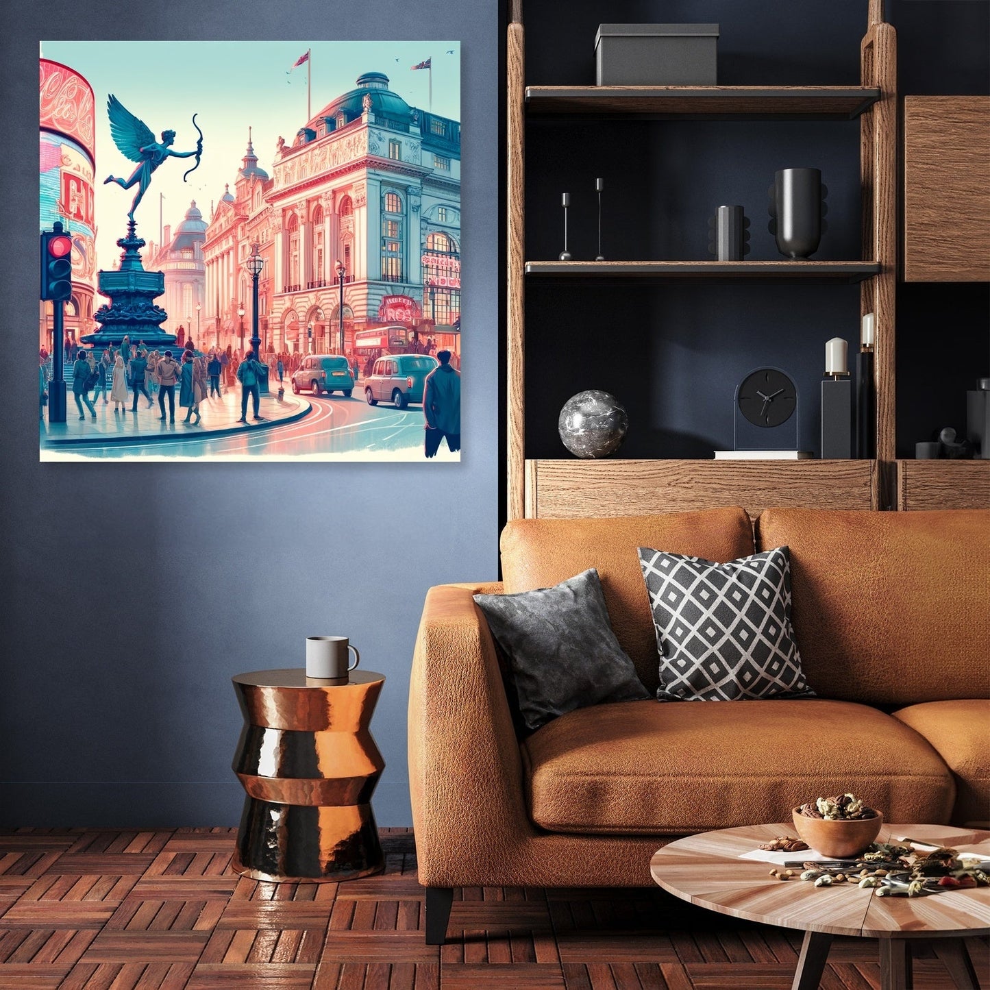 Piccadilly Circus Vibrance Canvas