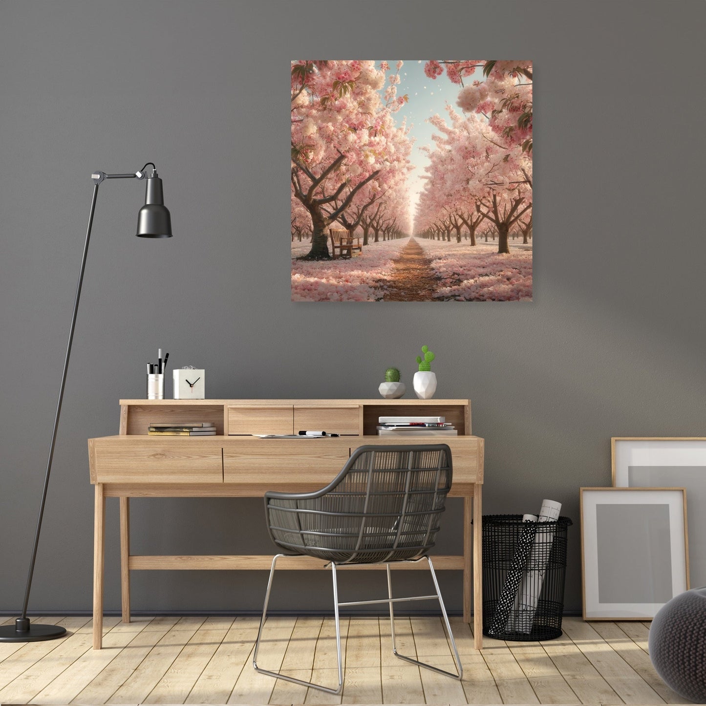 Cherry Blossom Orchard Canvas