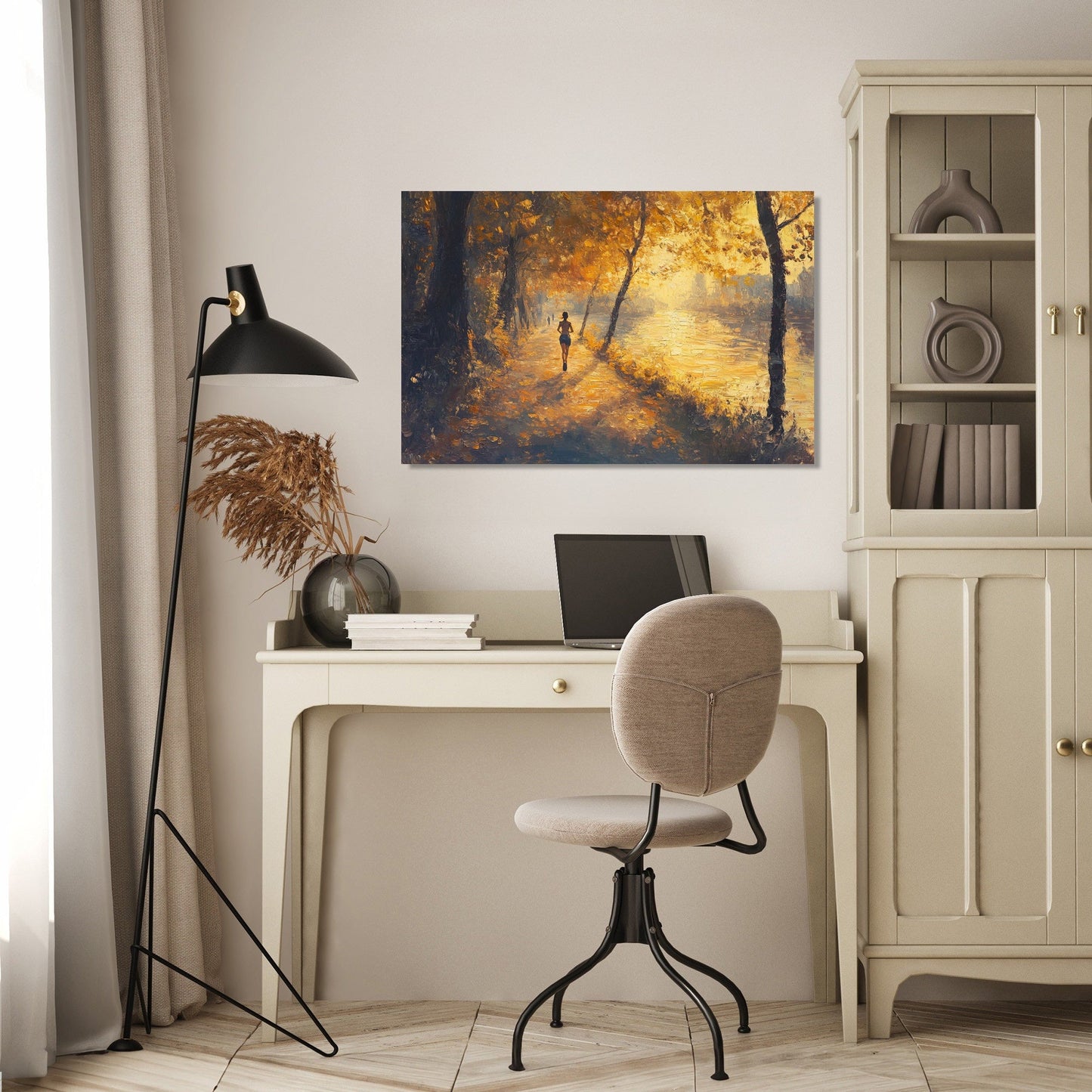 Success Runner's Sunrise Canvas