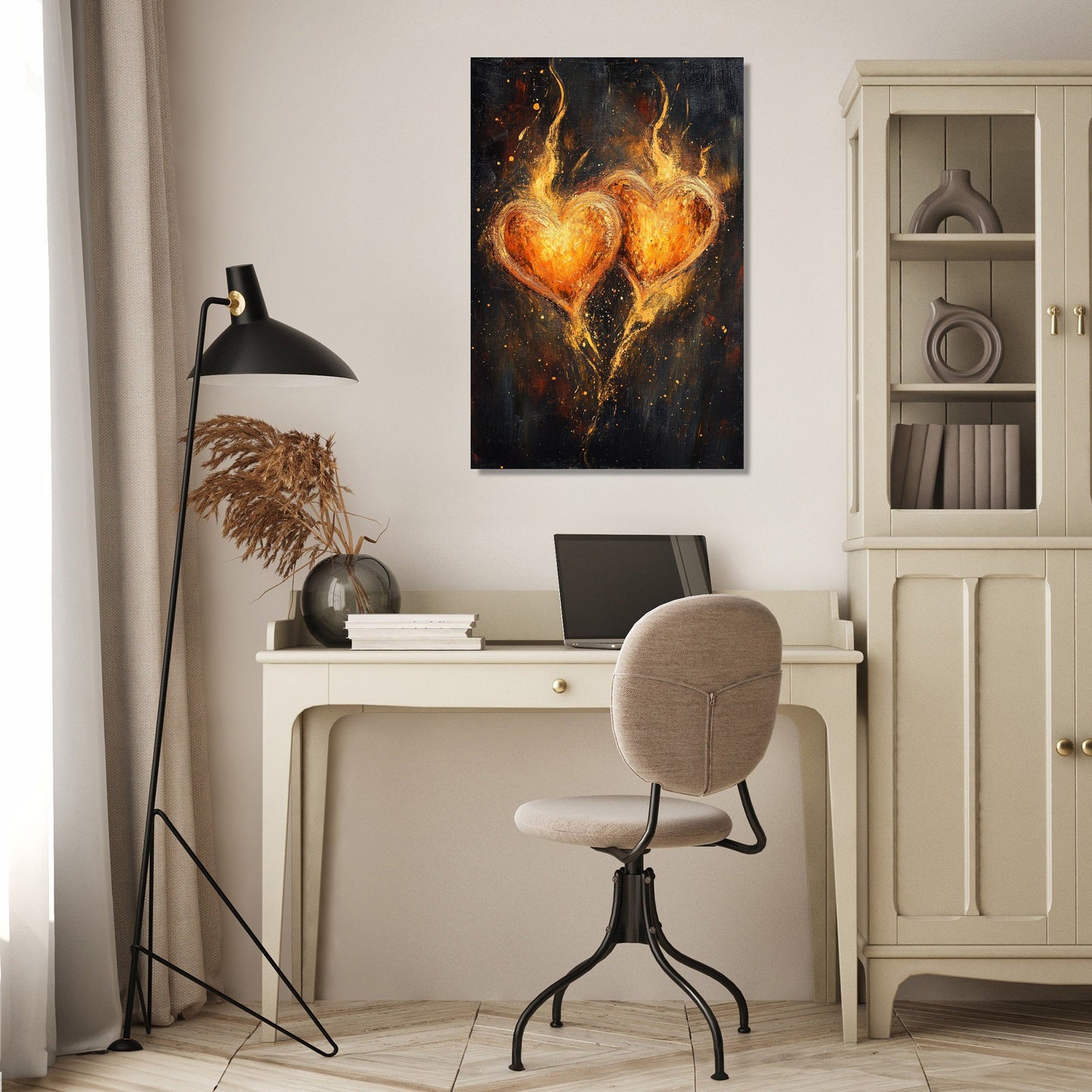 Hearts Ablaze Canvas