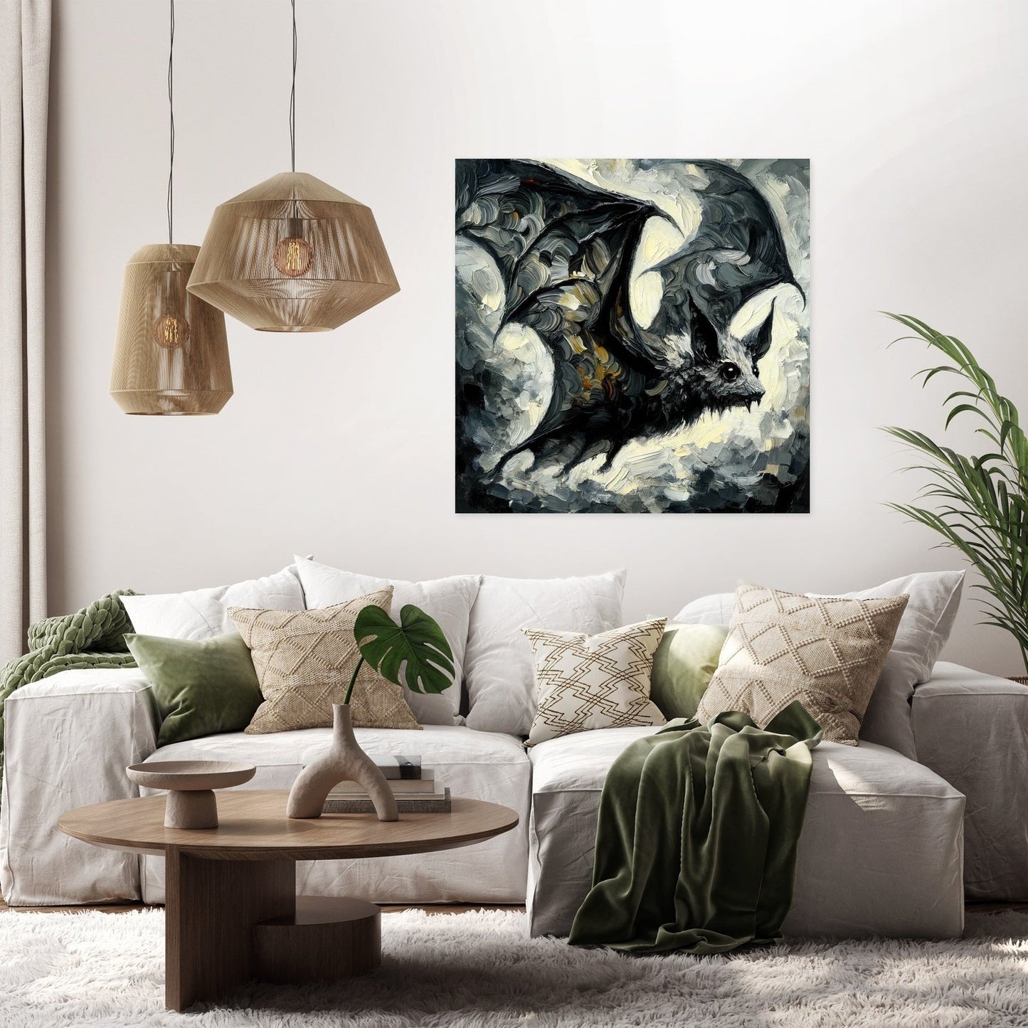Gothic Bat Canvas