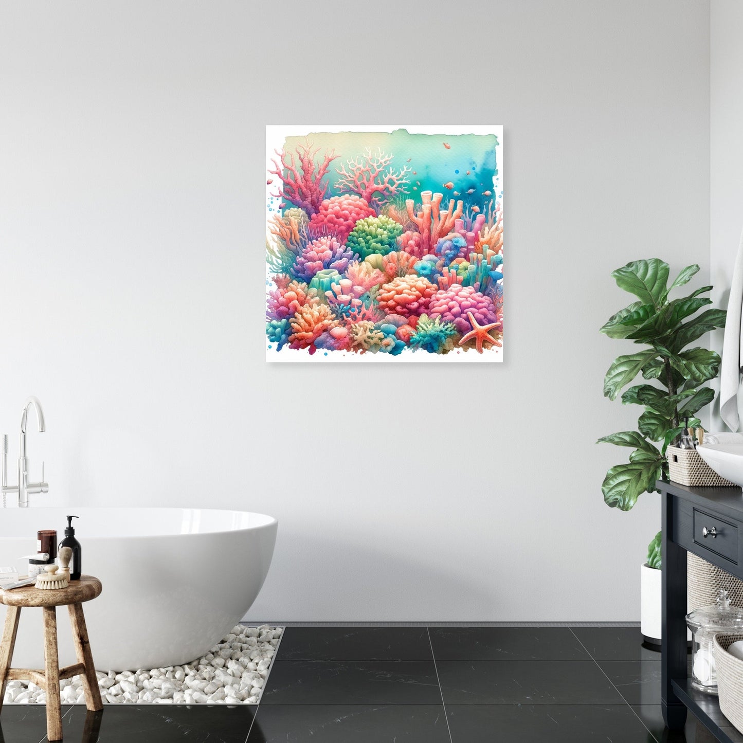 Vibrant Coral Reef Canvas