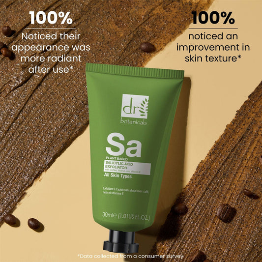 Salicylic Acid Exfoliator with Coffee, Walnut & Vitamin E 30ml