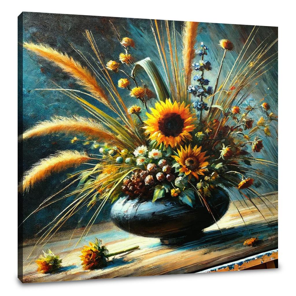 Sunflower Ikebana Canvas