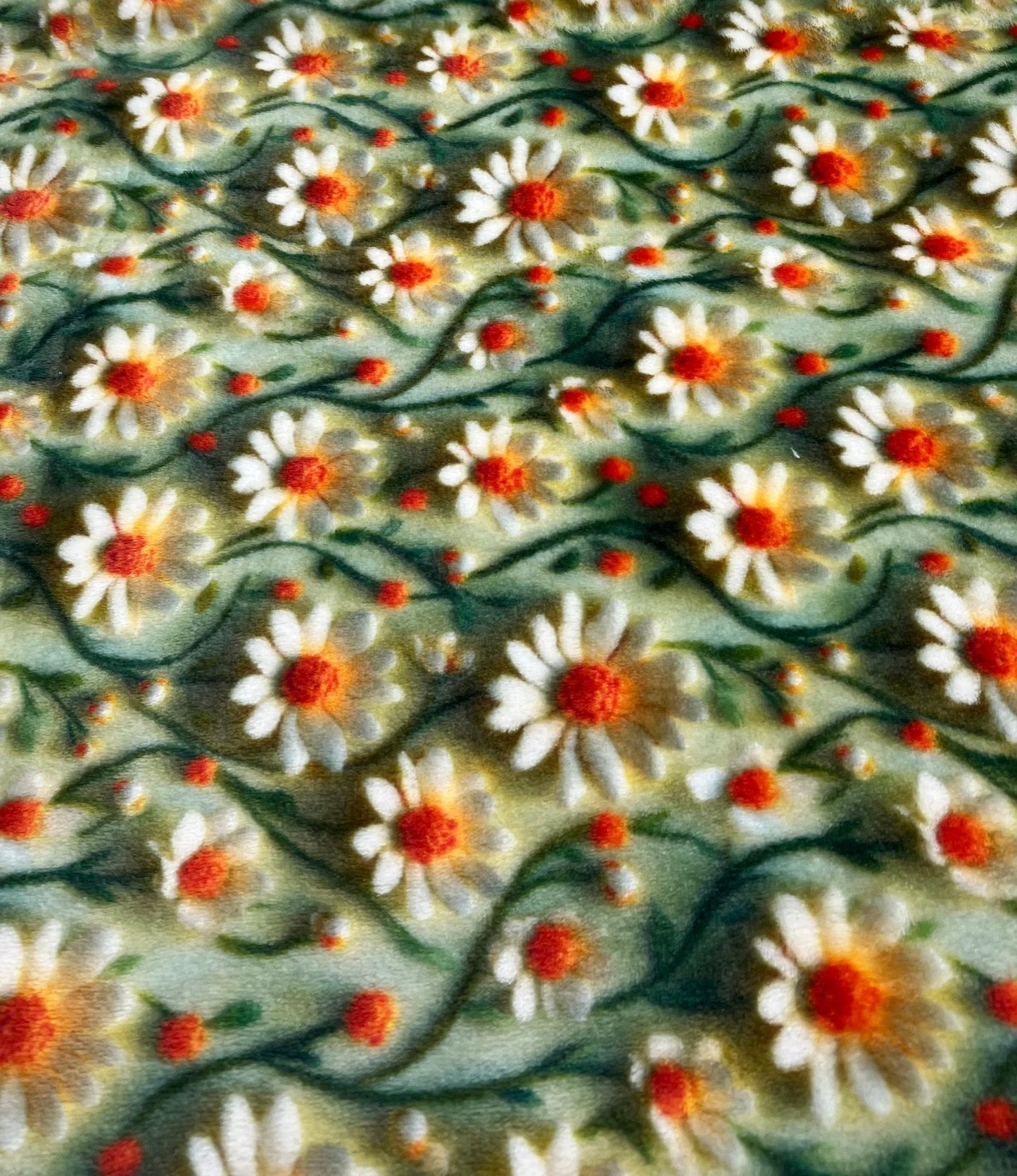 3D Daisy’s Cuddle Fleece Fabric Blanket Loungewear