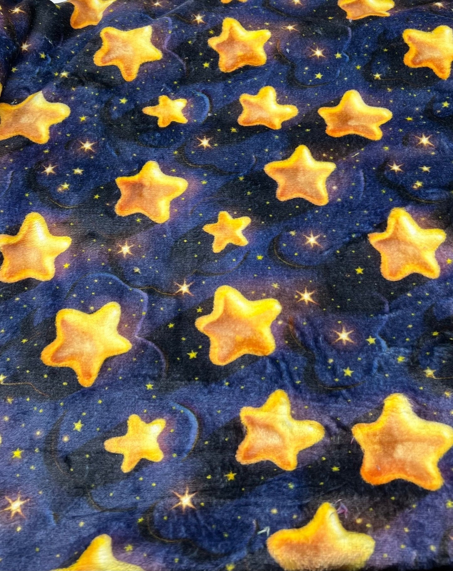 3D Stars Cuddle Fleece Fabric Blanket Loungewear