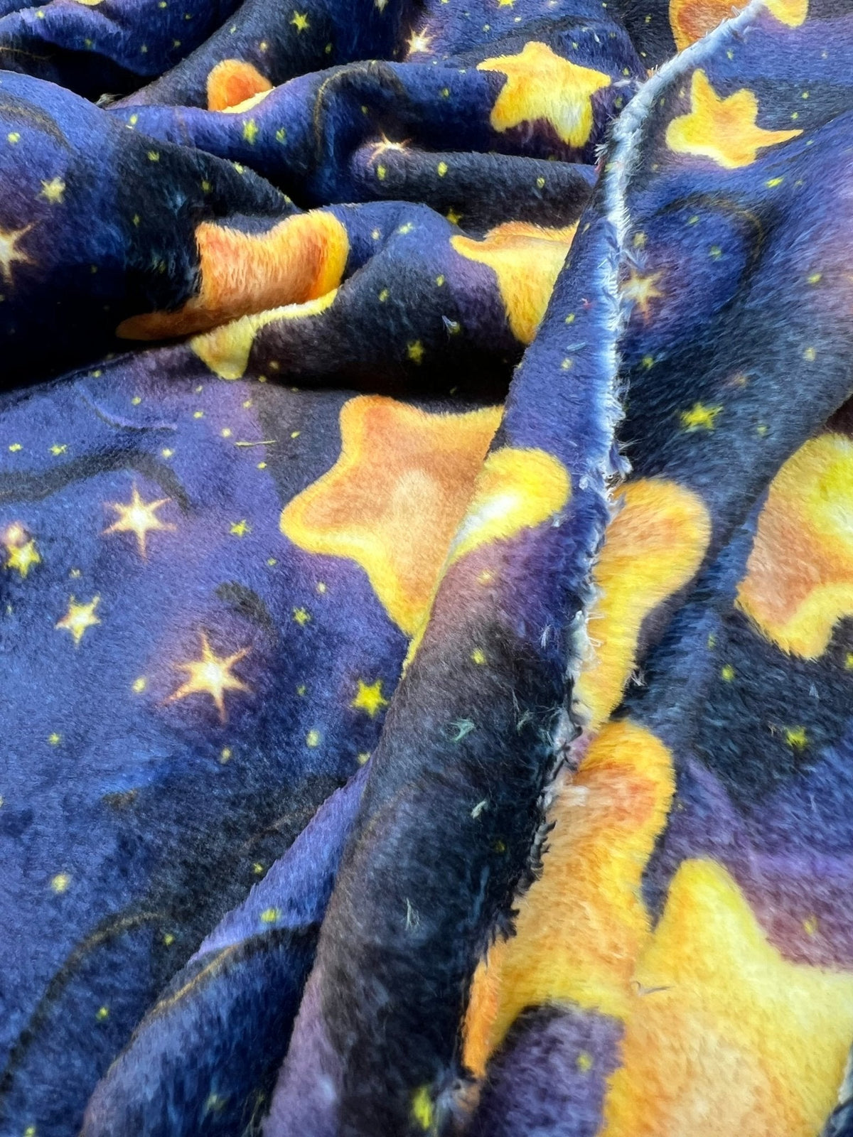 3D Stars Cuddle Fleece Fabric Blanket Loungewear