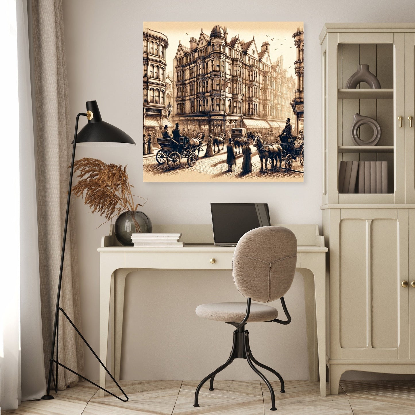 Victorian Brighton Street Canvas