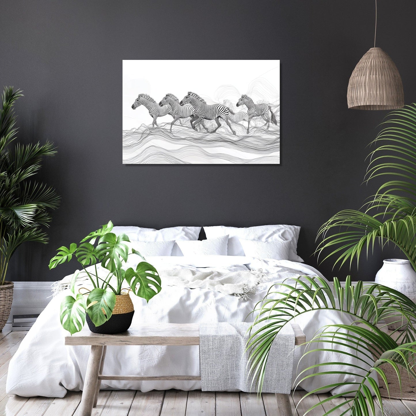 Zebra Plains Canvas