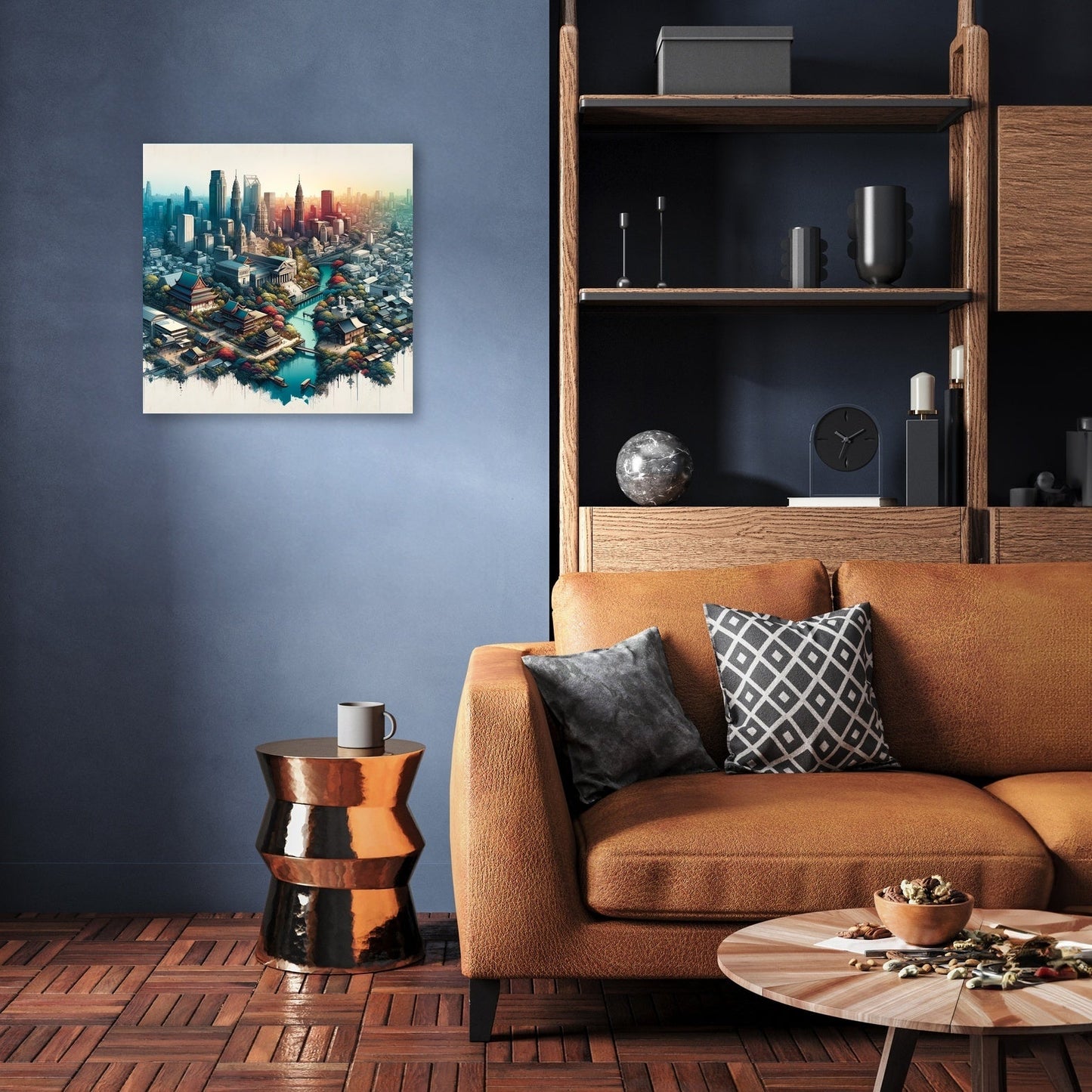 Architectural Symmetry Canvas