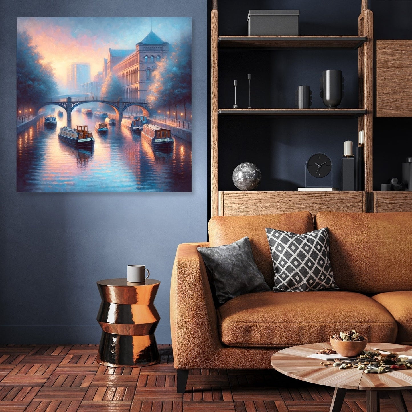 Manchester Castlefield Dusk Canvas