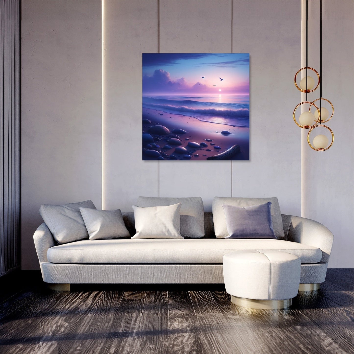 Dusk Beach Serenity Canvas