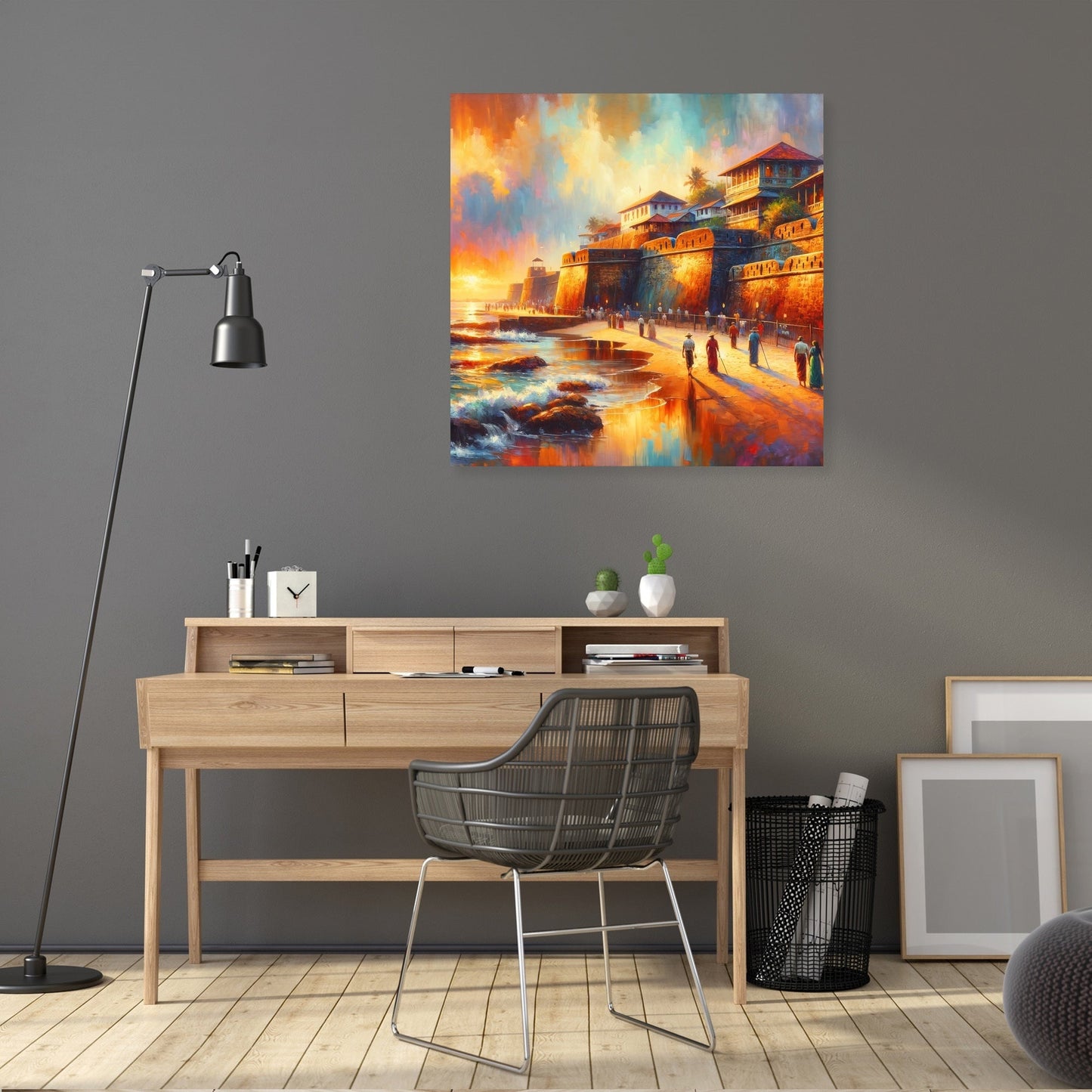 Galle Fort Sunset Canvas