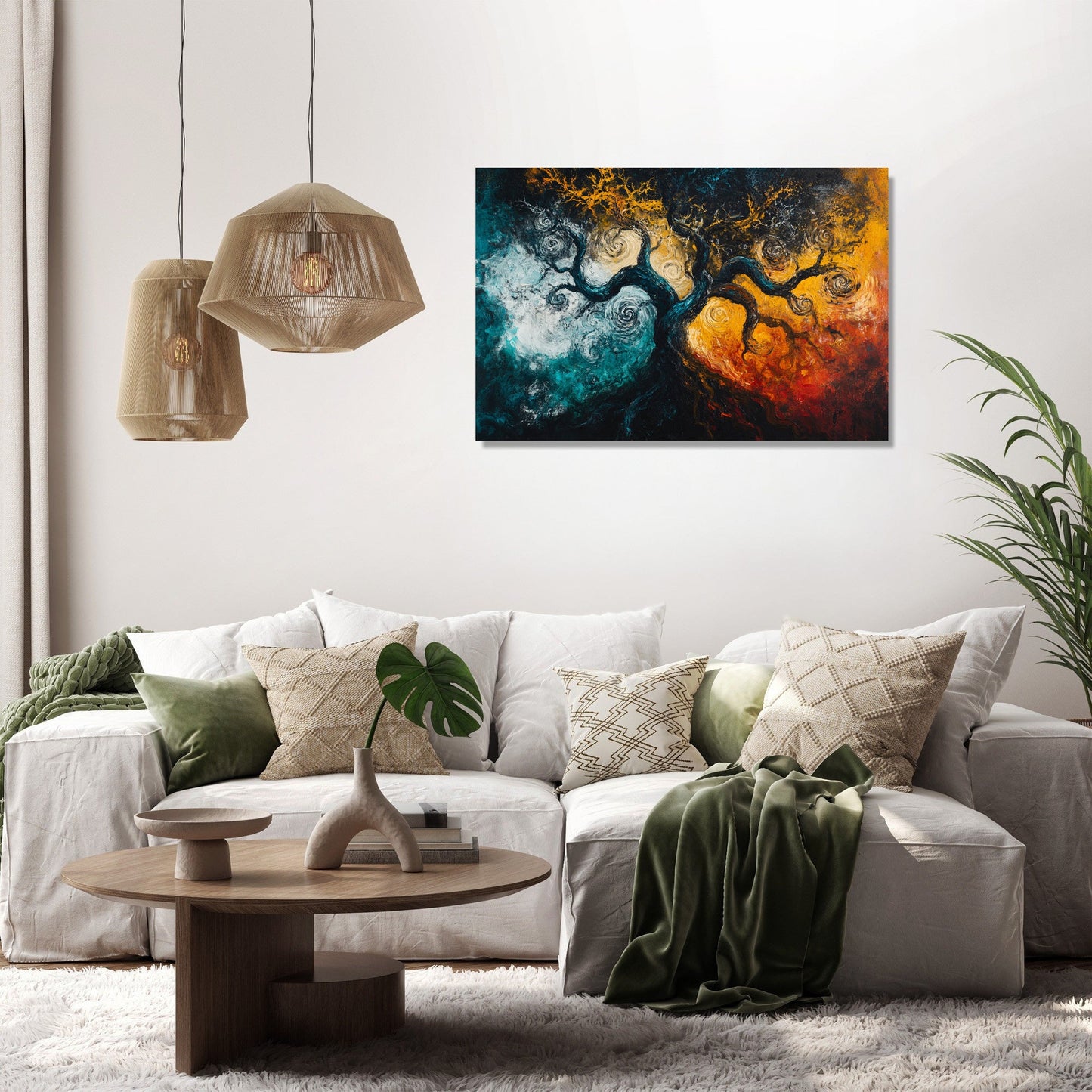 Entwined Tree Canvas