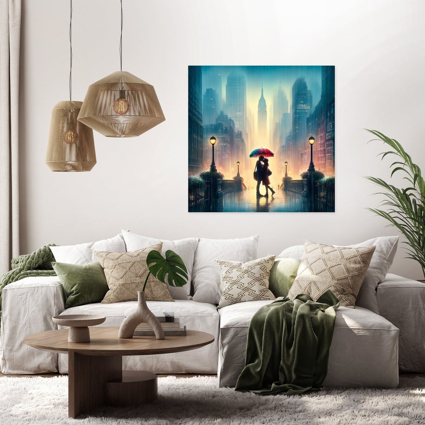 Spring Rain Romance Canvas