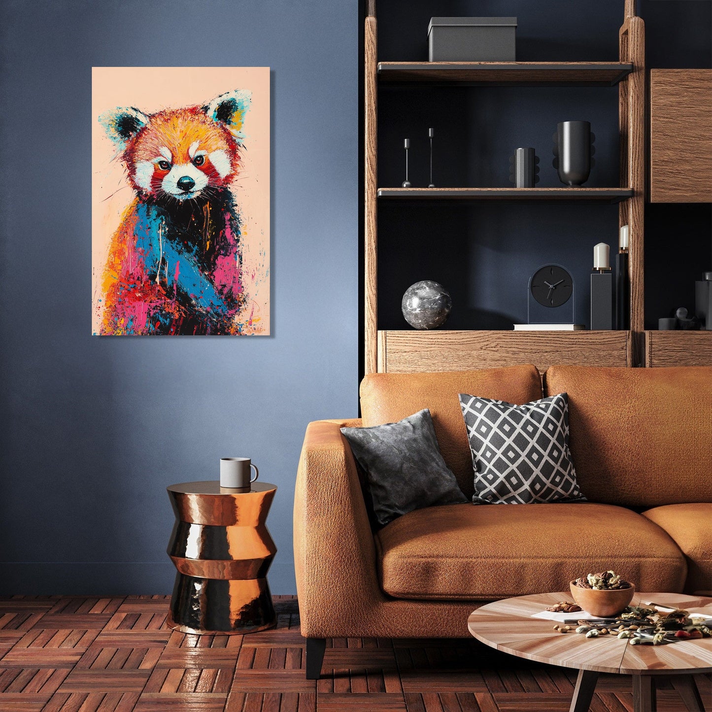 Red Panda Harmony Canvas