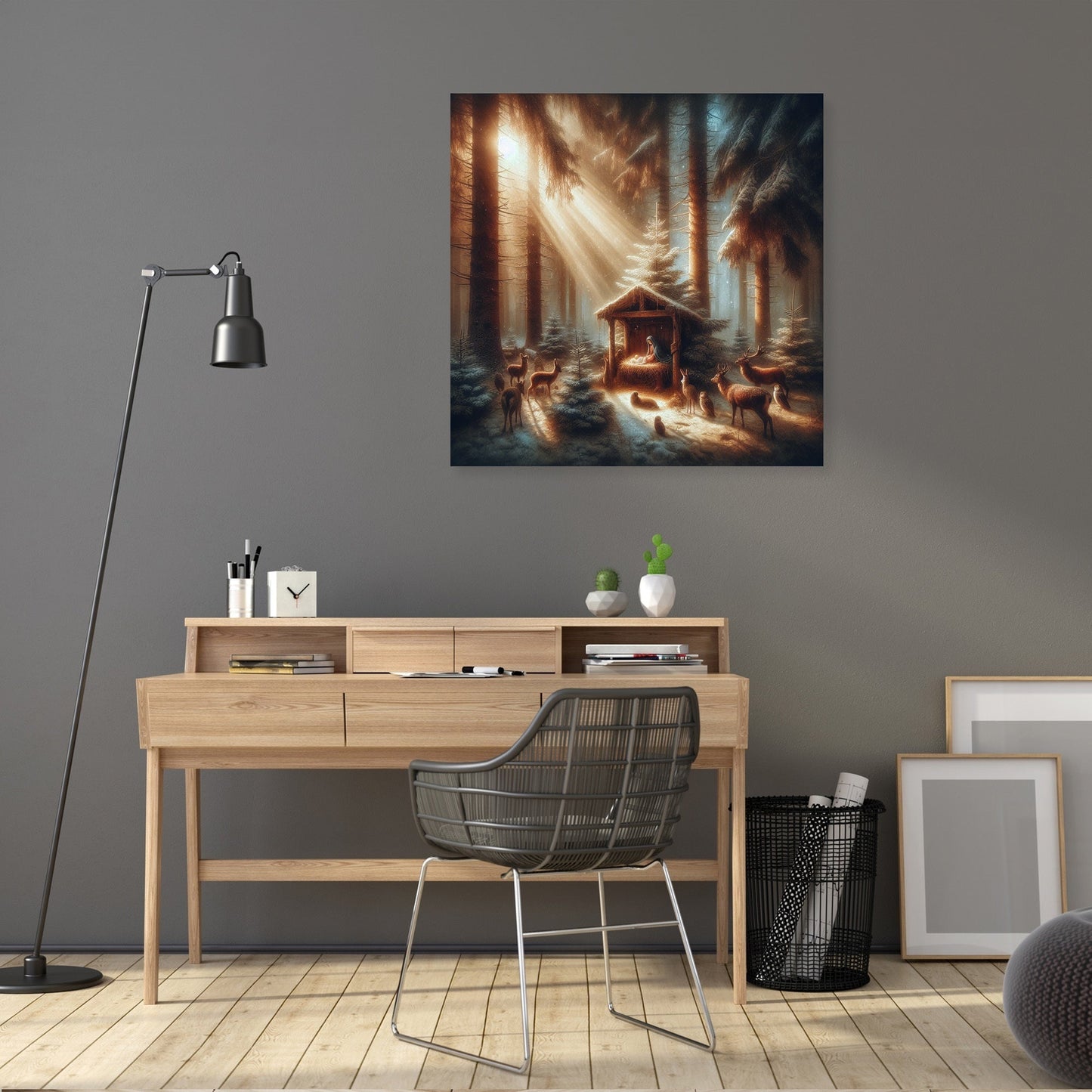 Melancholic Midday Nativity Canvas
