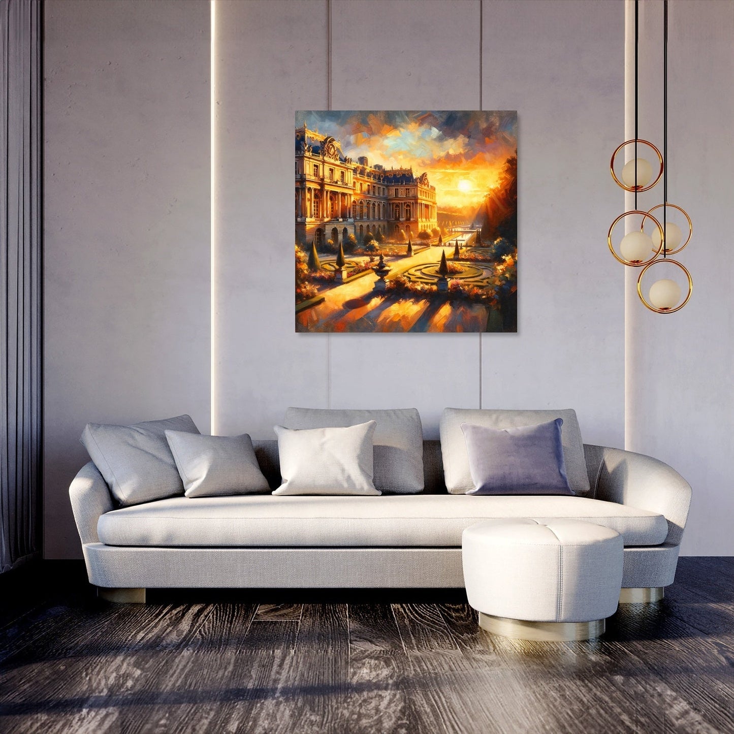 Versailles' Golden Aura Paris Canvas