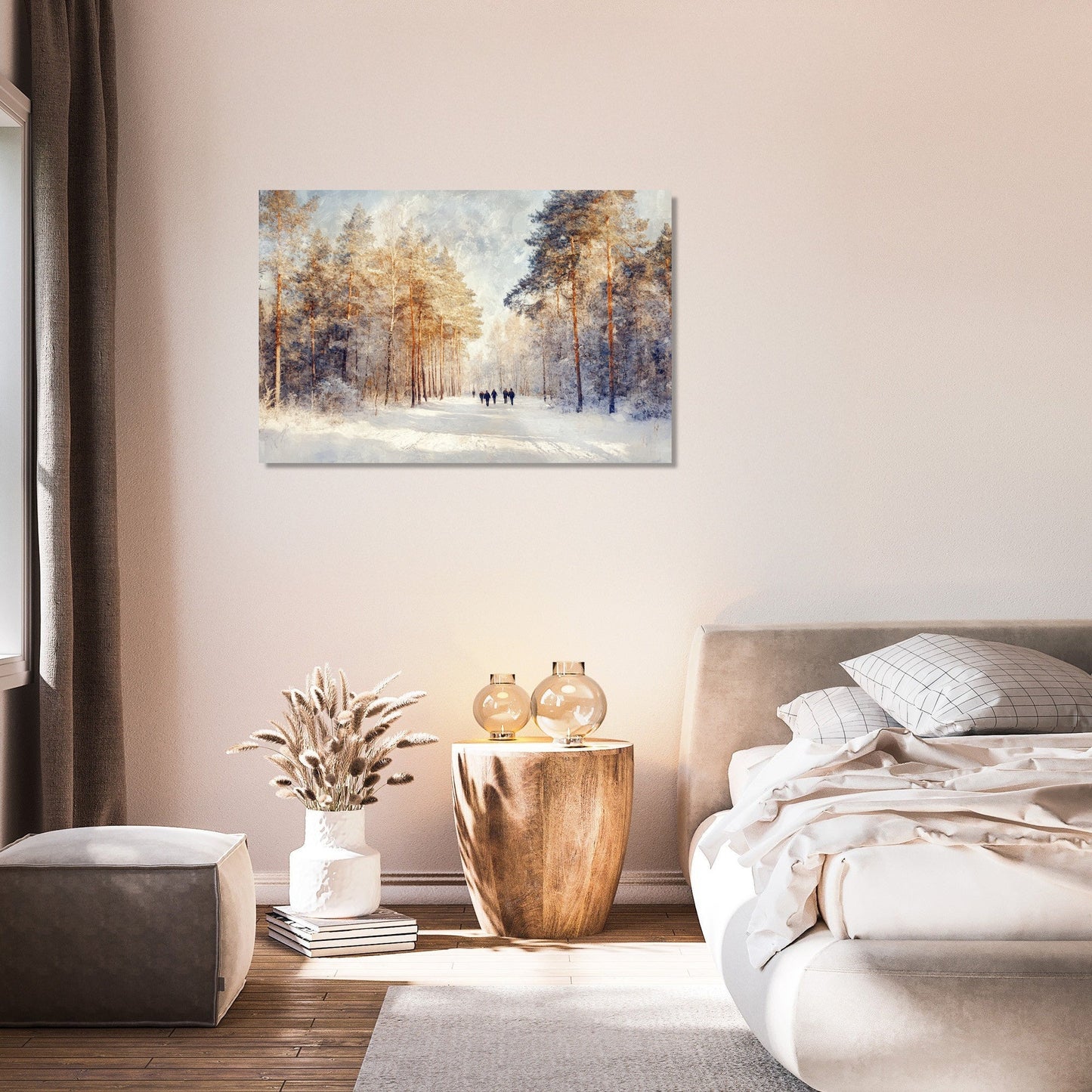 Winter Forest Walk Canvas