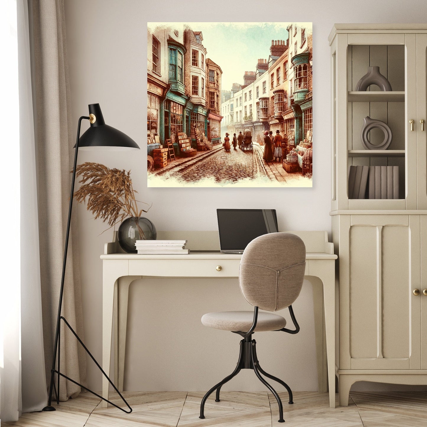 Vintage Lanes of Brighton Canvas