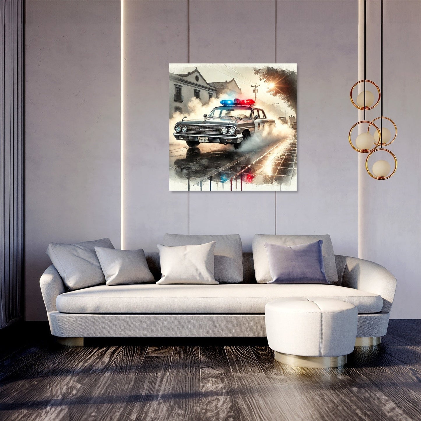 Vintage Patrol Reflections Canvas