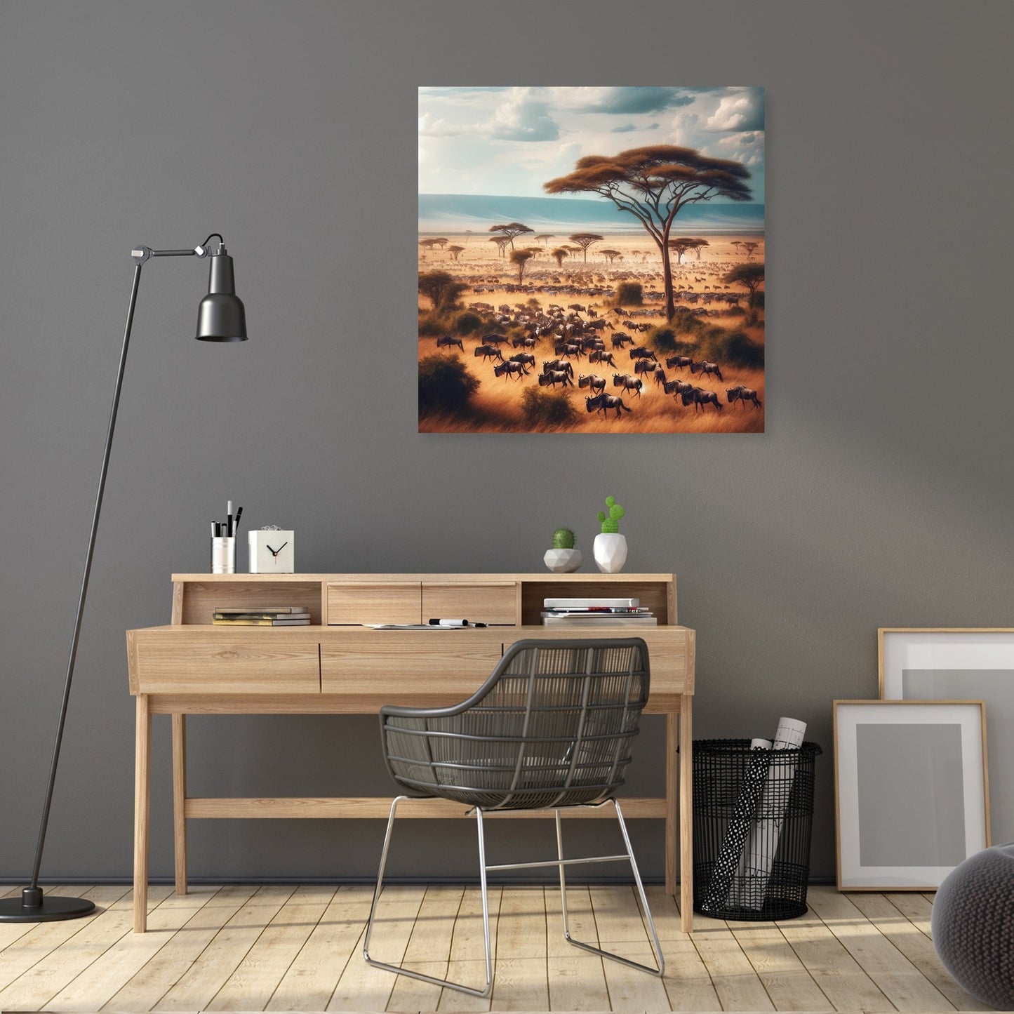 Serengeti Migration Canvas