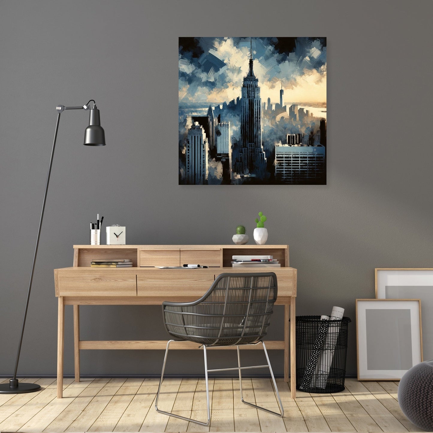 Vintage Skyline Canvas