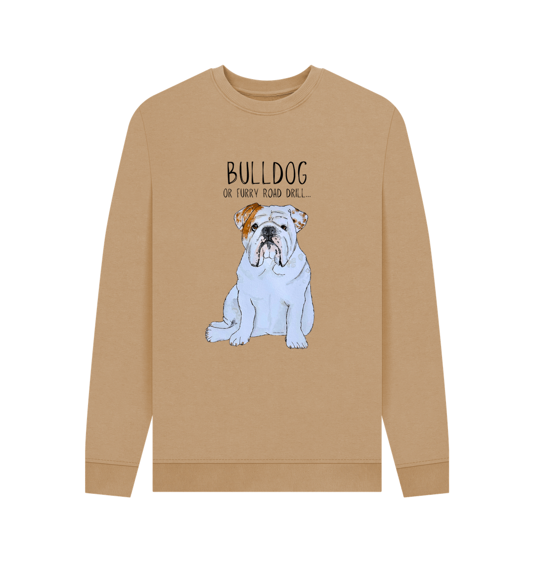 Bulldog Grit: Furry Road Drill Men’s Crewneck Sweatshirt for the Bold!