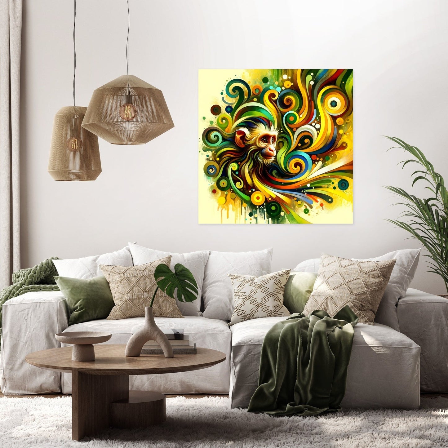 Playful Monkey Canvas