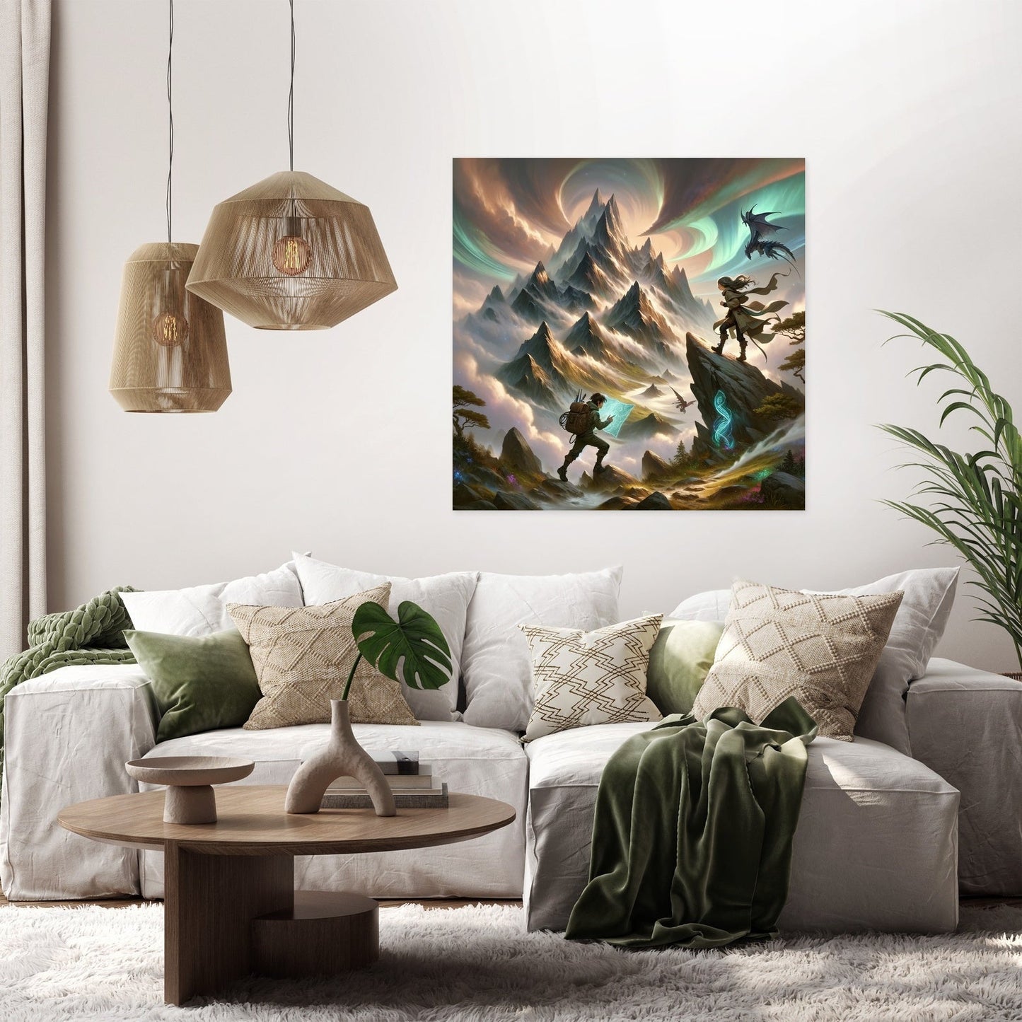 Mystical Mountain Journey Canvas
