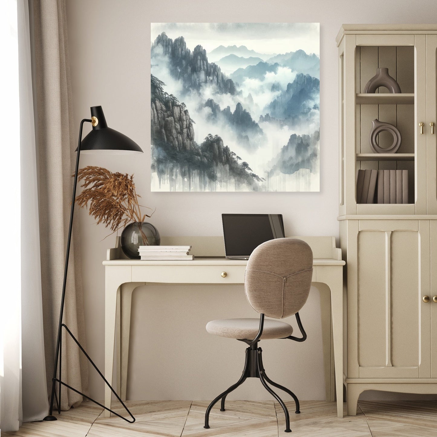 Huangshan Misty Peaks Canvas