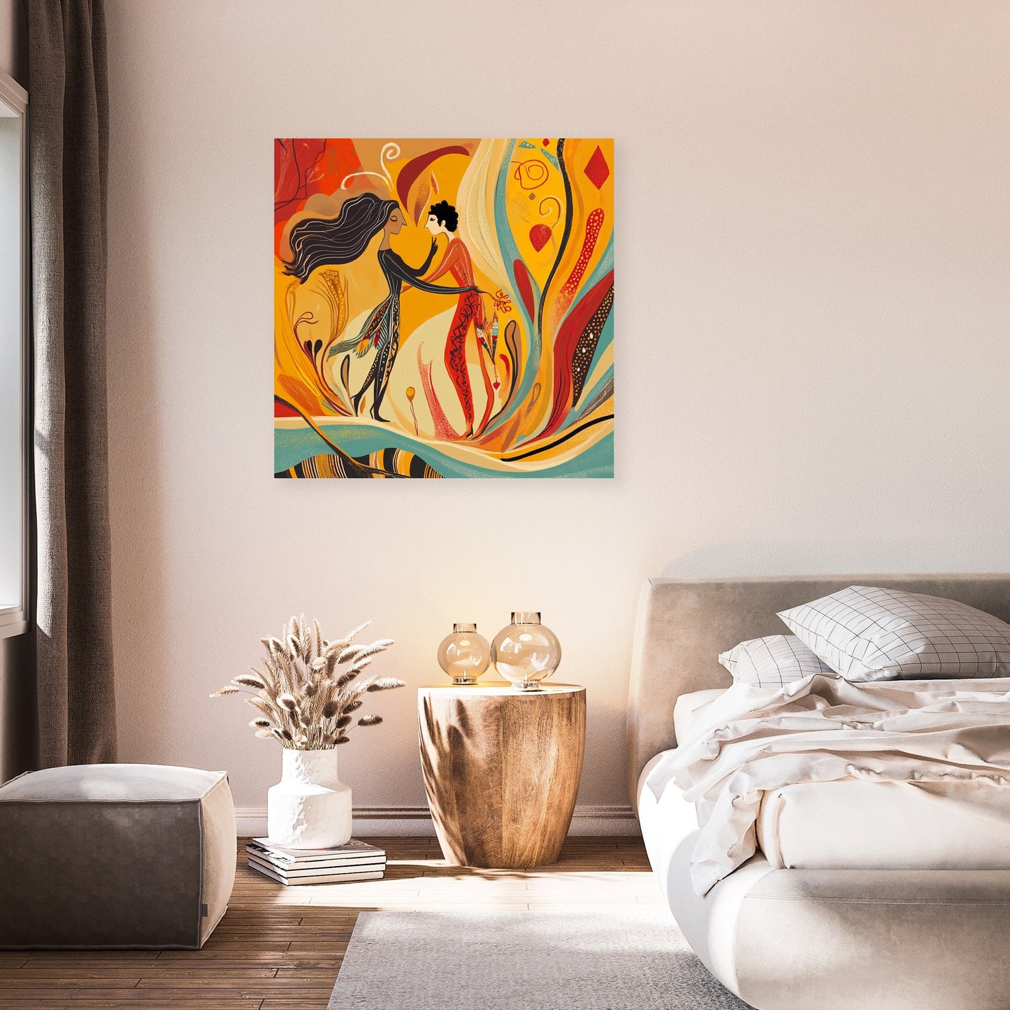Mythic Union Flames Canvas