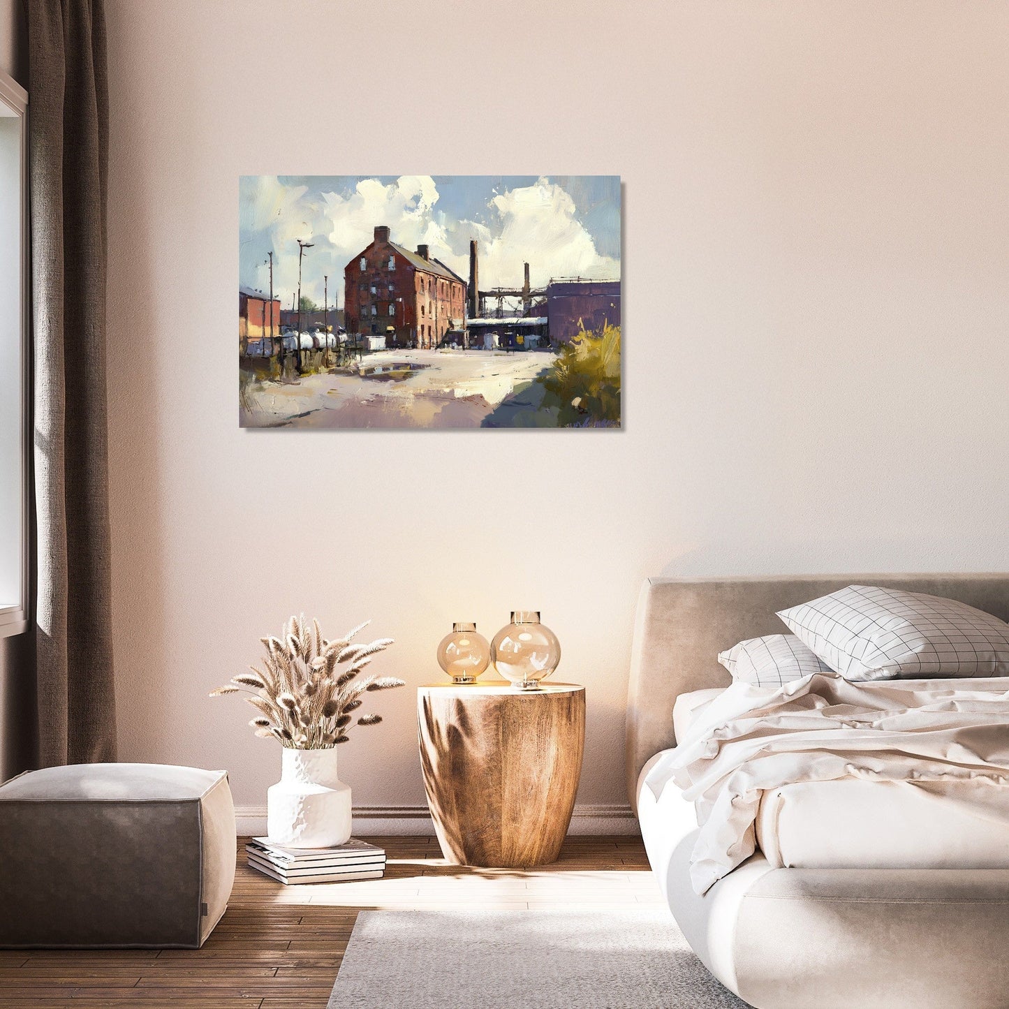Industrial Heritage Sunlit Canvas