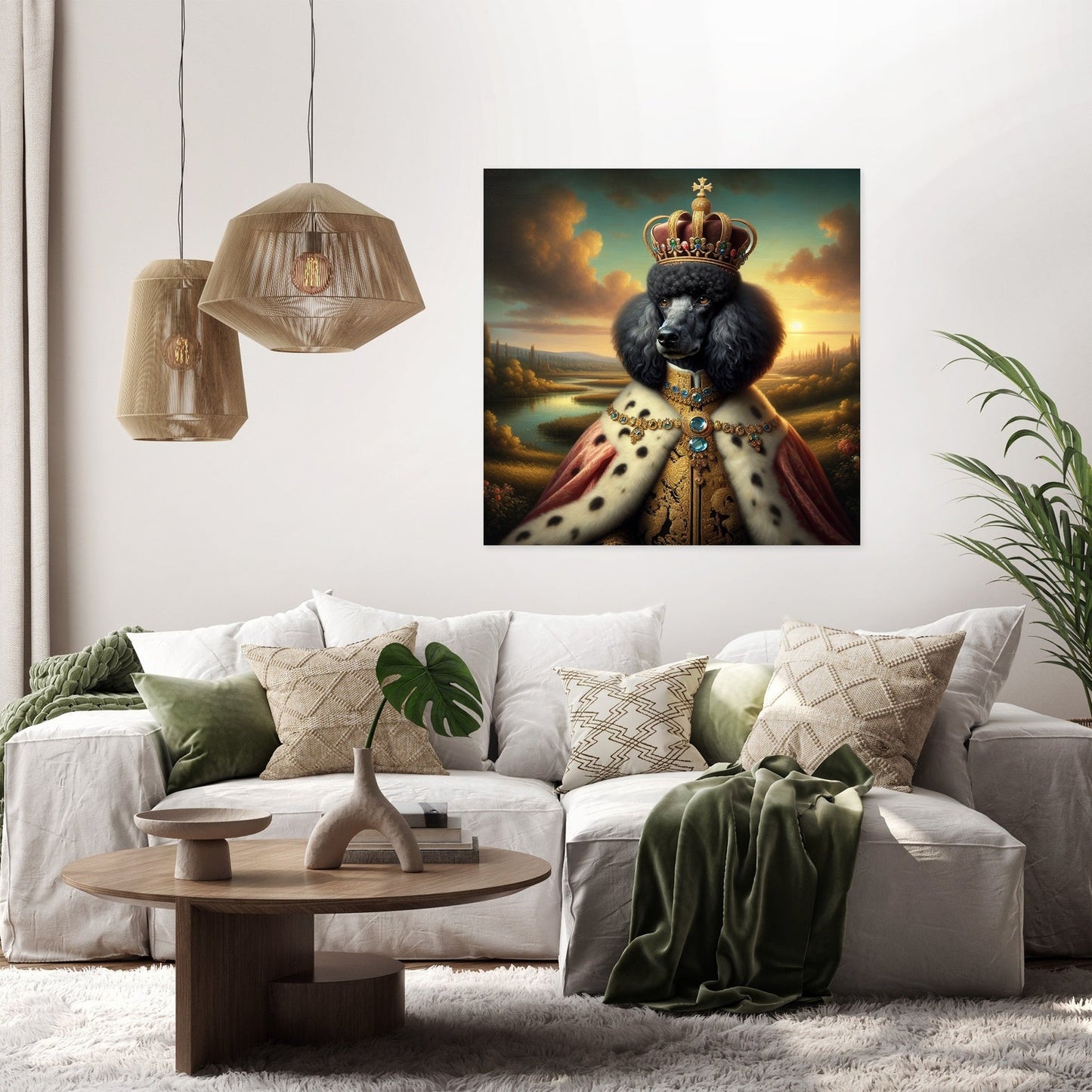 Regal Poodle Majesty Canvas