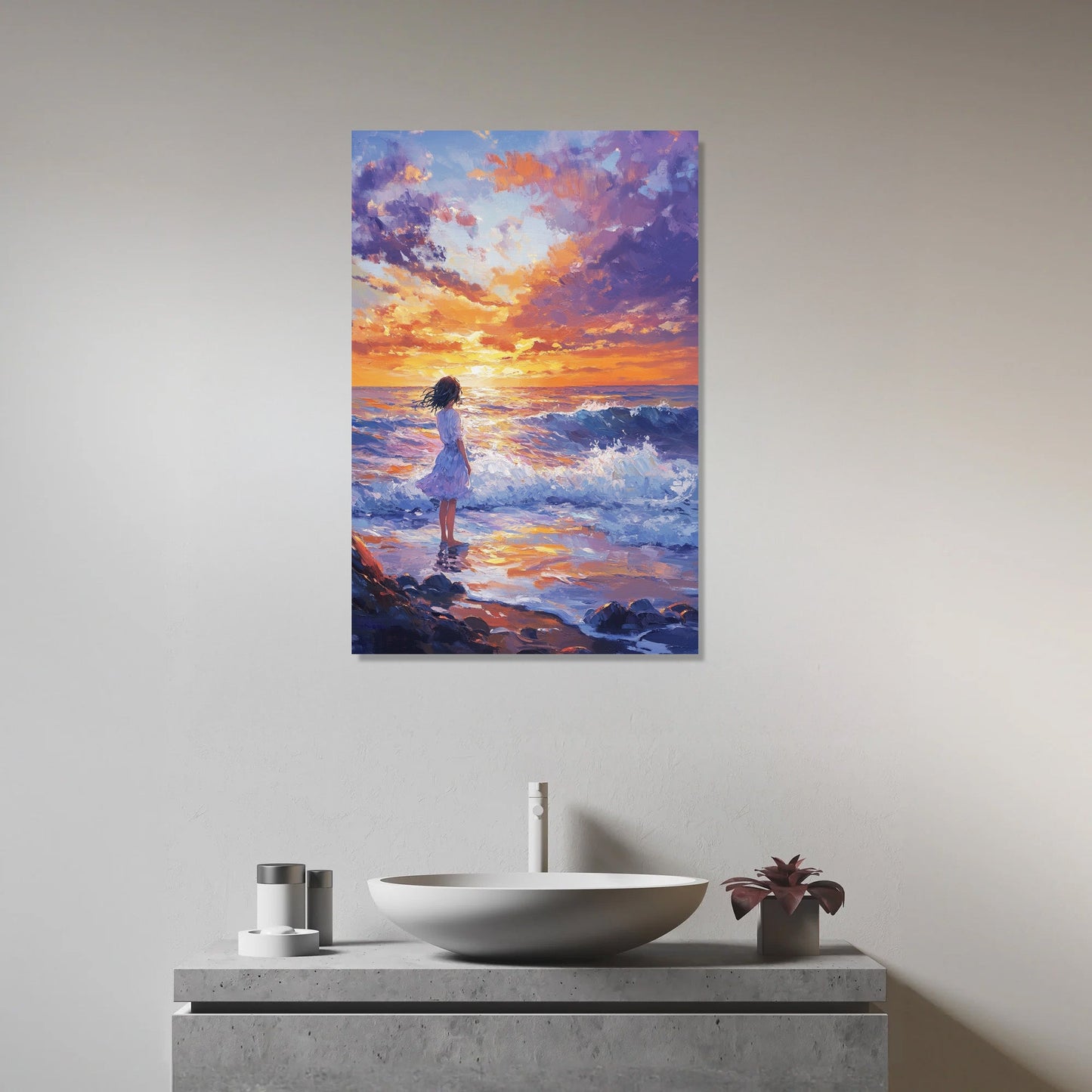 Sunset Wave Canvas