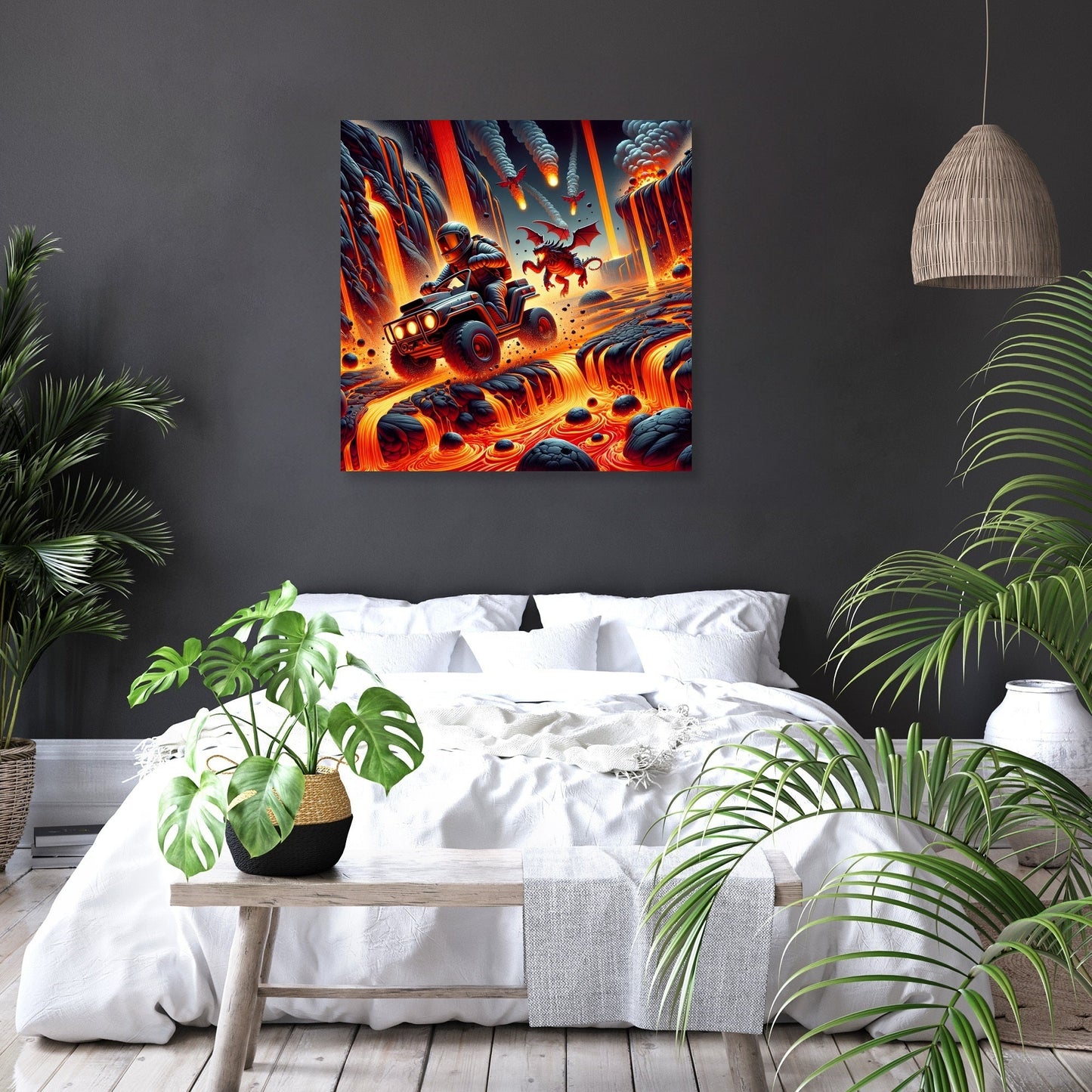 Volcanic Velocity Canvas