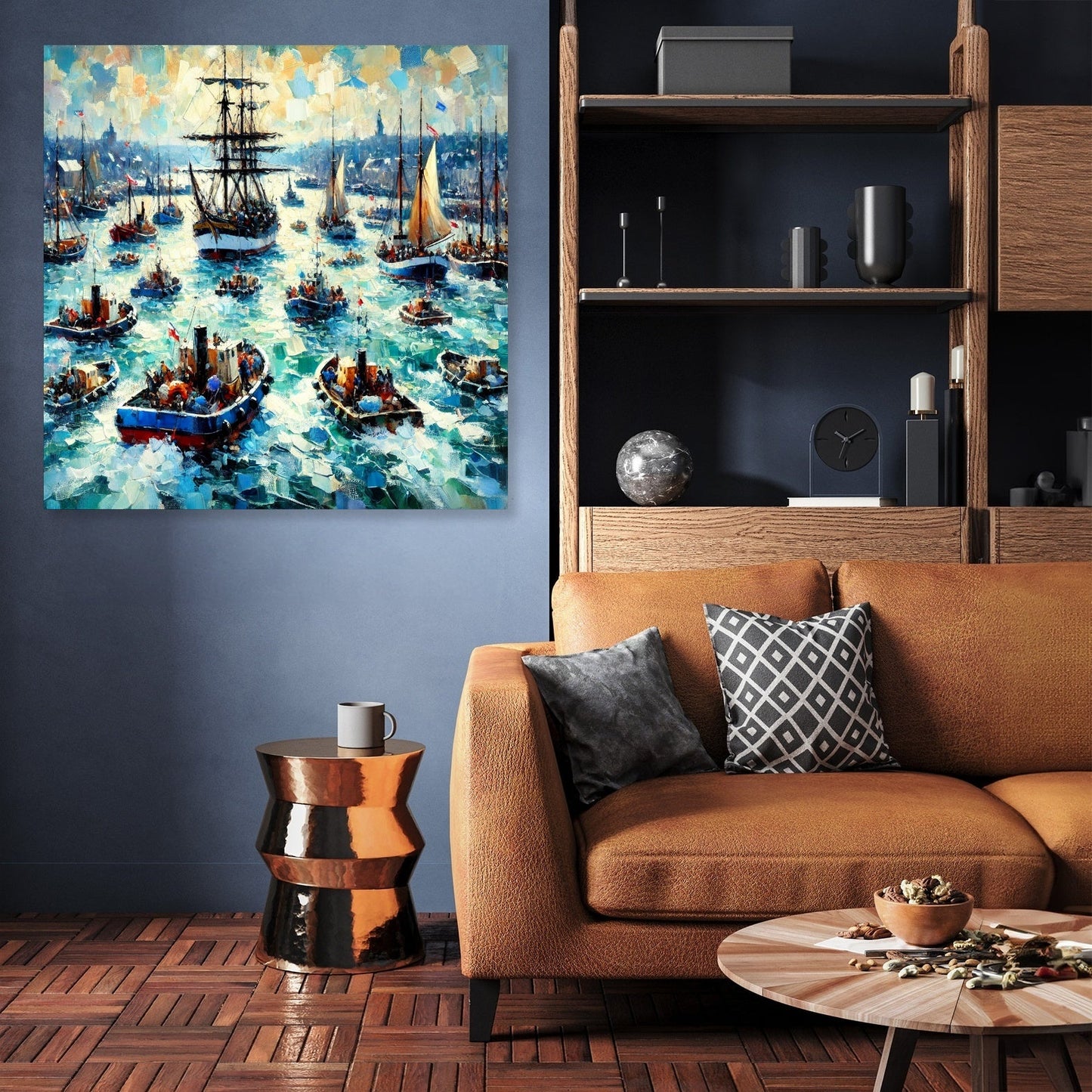 Harbour Hustle Canvas